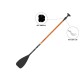 Remo Sup 500 Tubo Carbono Fibra Vidrio 2 Partes Ajustable 170-210 cm L