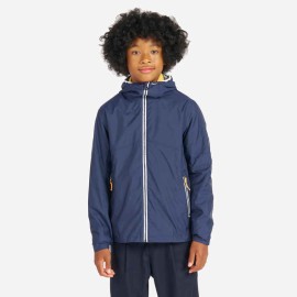 Chamarra impermeable para vela azul marino para niños Sailing 100