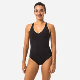 Traje de baño de natación negro para mujer Pearl