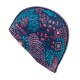 Gorro de natación de punto revestido azul/rosa con estampado canopa talla G