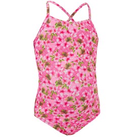 Traje de baño Niña rosa flores