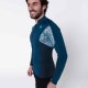 Top de neopreno de manga larga azul para hombre anti-UV 1.5 mm