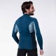 Top de neopreno de manga larga azul para hombre anti-UV 1.5 mm