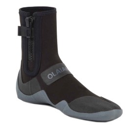 Escarpines Botines Surf 500 Neopreno Negro Gris Cremallera 3 Mm