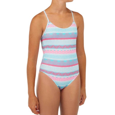 Traje de baño para niña 100 - Turquesa
