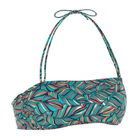 Top Bikini Surf Palabra de Honor Olaian Laura Mujer Bandeau Copas Azul Dorado