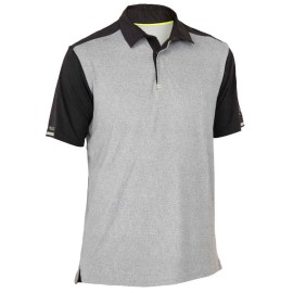 Polo Manga Corta Vela Race 500 Hombre Gris Jaspeado