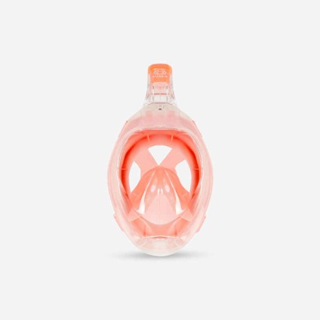 Máscara de superficie coral con bolsa para adulto Easybreath 500