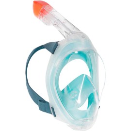 Máscara de superficie turquesa con bolsa para adulto Easybreath 500
