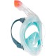 Máscara de superficie turquesa con bolsa para adulto Easybreath 500
