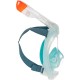 Máscara de superficie turquesa con bolsa para adulto Easybreath 500