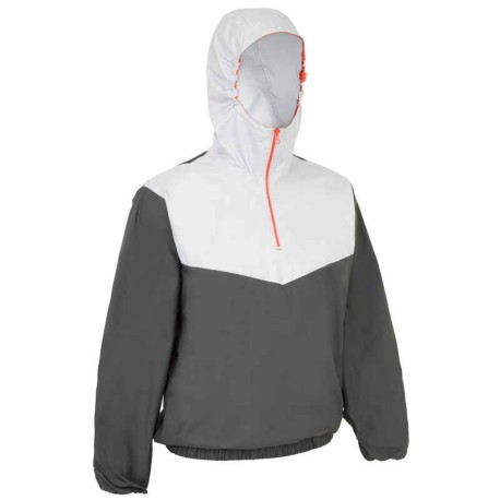Chamarra Vareuse rompevientos vela ligera/catamarán adulto 100 gris osc/gris cl