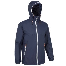 Chamarra Impermeable y Rompevientos Vela Sailing 100 Hombre Azul Marino