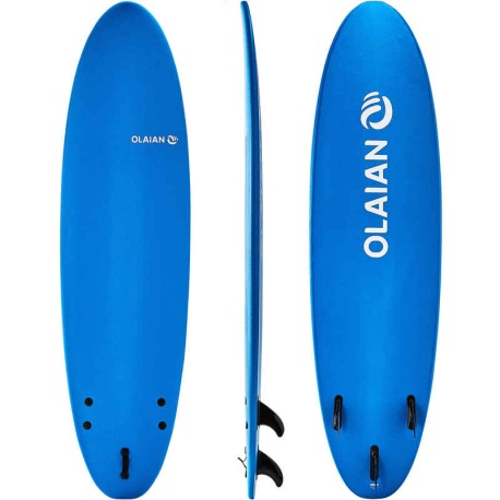 Tabla de Surf Evolutiva de Espuma 100 7'. Se entrega con una correa y 3 quillas.