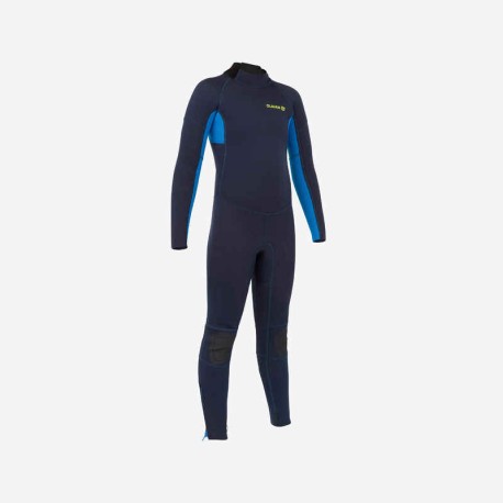 Traje completo de surf azul marino para niños 2/2 mm 100