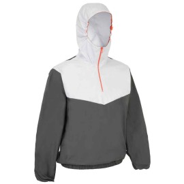Chamarra Vareuse rompevientos vela ligera/catamarán adulto 100 gris osc/gris cl