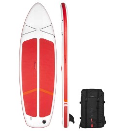 Stand Up Paddle Inflable Iniciación Blanco/Rojo Compacta G