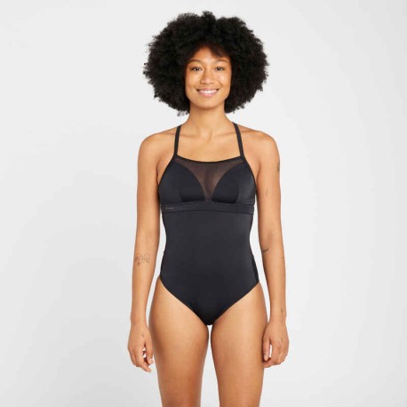 Traje de baño de surf negro para mujer Elise