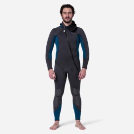Traje Neopreno Buceo Tanque SCD 100 Hombre Negro Azul 5 mm