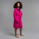 Bata de algodón rosa para mujer