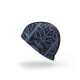 Gorra de natación de punto negra con azul con estampado Tiki