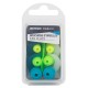 Juego de tapones para oídos de natación de silicón en forma de abeto en 3 tallas