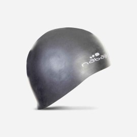 Gorra de natación de silicón fino gris unitalla