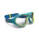 Máscara acuática con cristales claros azul/amarillo para niños Swimdow
