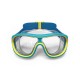 Máscara acuática con cristales claros azul/amarillo para niños Swimdow