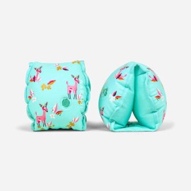 Flotadores Alberca Niños Verde Estampado Gacela Interior Tejido 15-30 kg