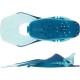 Aletas Snorkel Subea SNK 500 Niño Verde Turquesa Ajustables