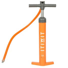 Bomba Manual Stand Up Paddle Naranja Alta Presión 20 PSI Doble Acción