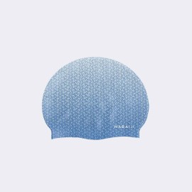 Gorro de natación de silicón blanco-azul unitalla