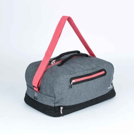 Bolsa de natación tipo duffle bag de 27 L gris con rosa