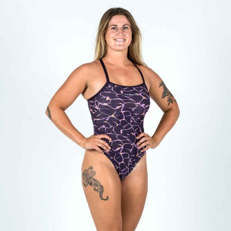 Traje de baño de natación naranja para mujer Lexa Lavo