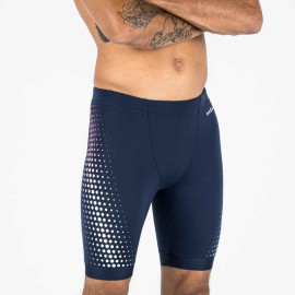 Jammer de natación azul con malla roja 500 Fiti