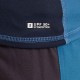 Playera Anti-UV 500 Hombre Azul Rayas Manga Larga