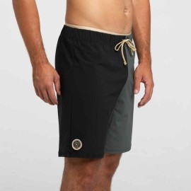 Bermudas largas negro/gris para hombre 100