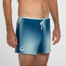 Bermudas de natación cortas azul con camuflaje para hombre 100