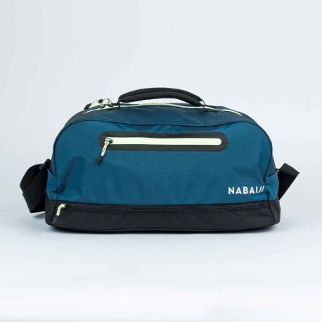 Bolsa de natación tipo duffle bag de 27 L azul con negro
