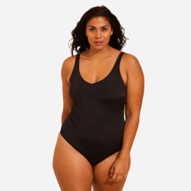 Traje de baño negro con brillo para mujer Zoey