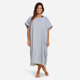Poncho de surf gris jaspeado para adulto 100