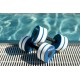 Par Pesas Aquagym Azul Blanco Acuáticas Espuma