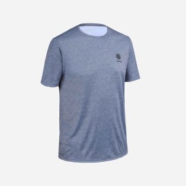 Playera de surf anti-UV de manga corta gris con estampado para hombre SS23