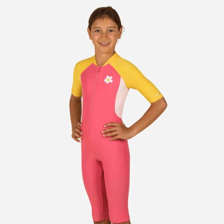 Traje de baño con short rosa Swim