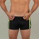 Traje de baño de natación tipo bóxer negro, amarillo y azul Yoko