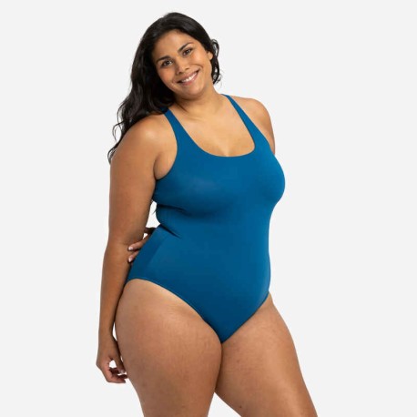 Traje de baño de natación azul para mujer Heva