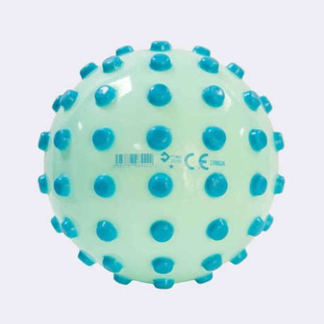 Pelota de iniciación acuática pequeña verde con azul