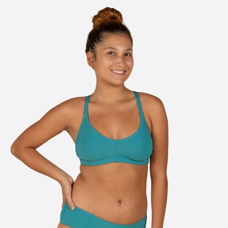 Parte Superior De traje Natación Lila Symi Mujer Azul Verde