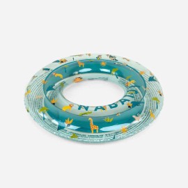 Salvavidas inflable para niños para uso en alberca - Transparente - Estampado Sabana 65 cm 6-9 Años